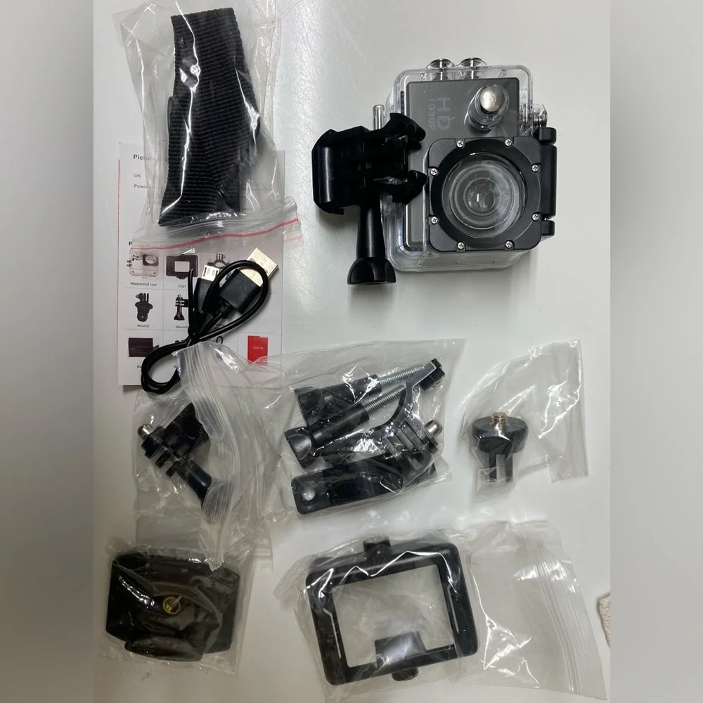 HD 1080P Black Action Camera